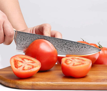 Personalized 8″ Damascus Chef Knife – Honeycomb Resin Handle