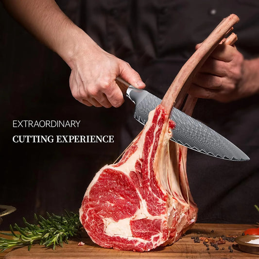 Custom Engraved 8" Damascus Chef Knife – Pakka Wood Handle